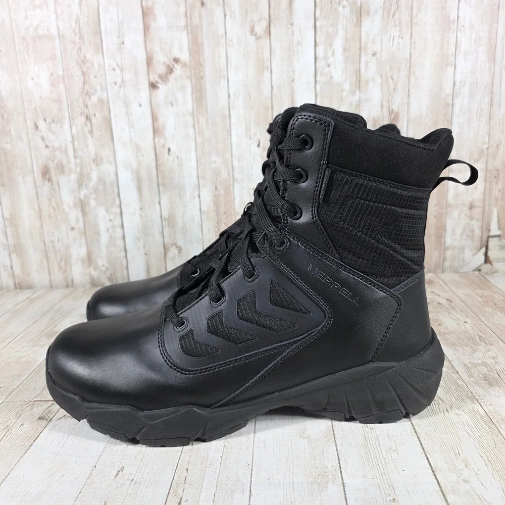Merrell Moab 3 Tactical‎ Waterproof Side Zip Boots Black Mens 13 J007847